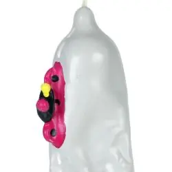 Condomerie - preservativo decorativo pintado a mano moto xl