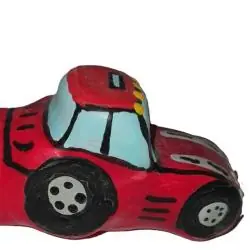 Condomerie - preservativo decorativo pintado a mano tractor rojo xl