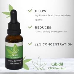 500 cosmetics - cibidil relajante aceite cbd 15 % 30 ml