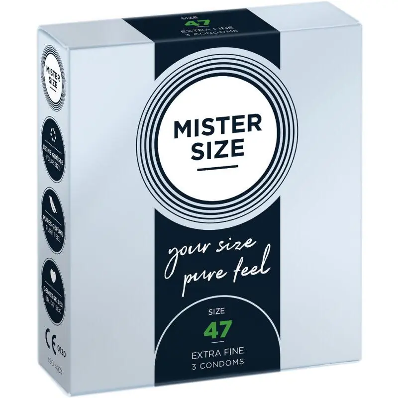 Mister size - preservativos talla xs 47 mm (3 unidades) Mister size - preservativos talla xs 47 mm (3 unidades)