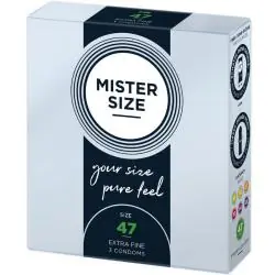 Mister size - preservativos talla xs 47 mm (3 unidades) Mister size - preservativos talla xs 47 mm (3 unidades)