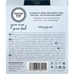 Mister size - preservativos talla xs 47 mm (3 unidades) Mister size - preservativos talla xs 47 mm (3 unidades)