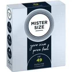 Mister size - preservativos talla s 49 mm (3 unidades)