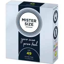 Mister size - preservativos talla s 49 mm (3 unidades) Mister size - preservativos talla s 49 mm (3 unidades)