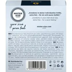 Mister size - preservativos talla m 53 mm (3 unidades) Mister size - preservativos talla m 53 mm (3 unidades)