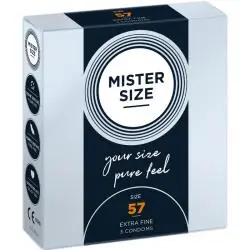 Mister size - preservativos talla l 57 mm (3 unidades)