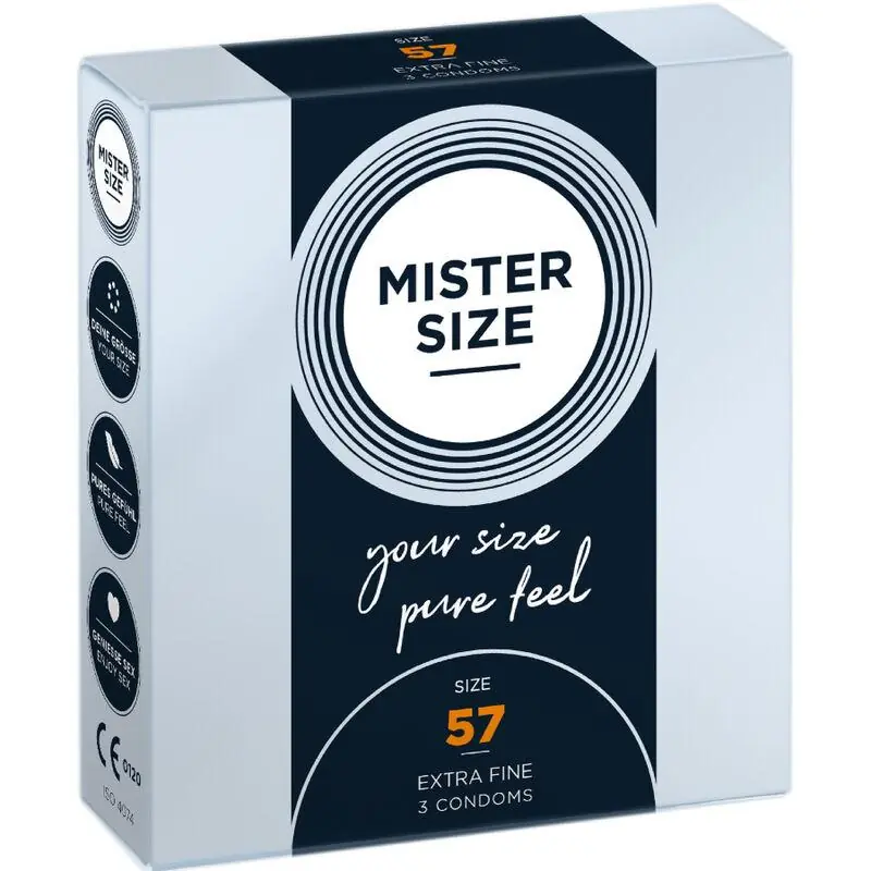 Mister size - preservativos talla l 57 mm (3 unidades) Mister size - preservativos talla l 57 mm (3 unidades)