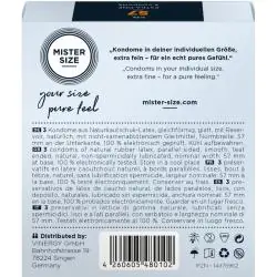 Mister size - preservativos talla l 57 mm (3 unidades) Mister size - preservativos talla l 57 mm (3 unidades)