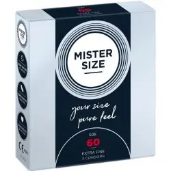 Mister size - preservativos talla xl 60 mm (3 unidades)