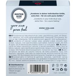 Mister size - preservativos talla xl 60 mm (3 unidades)