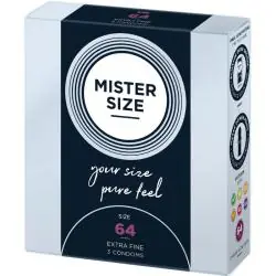 Mister size - preservativos talla xxl 64 mm (3 unidades) Mister size - preservativos talla xxl 64 mm (3 unidades)