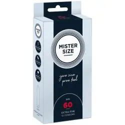 Mister size - preservativos talla xl 60 mm (10 unidades)