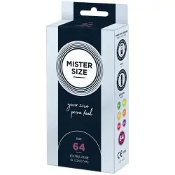 Mister size - preservativos talla xxl 64 mm (10 unidades) Mister size - preservativos talla xxl 64 mm (10 unidades)