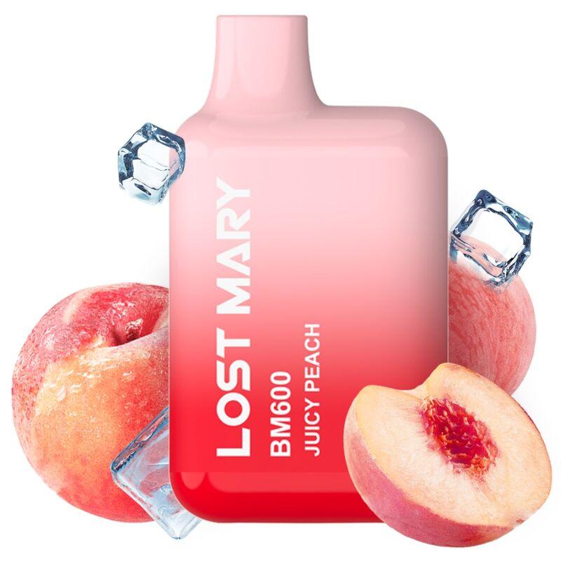 Lost mary - bm600 vaper nicotina 2% desechable sabor melocotón