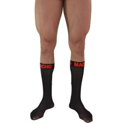 Macho - calcetines finos negro/rojo talla única