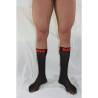 Macho - calcetines finos negro/rojo talla única - 4