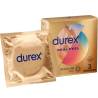 Caja de 3 preservativos sin látex Durex Real Feel con un sobre