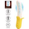 Pretty love - banana geek super power 7 vibraciones up&down silicona negro - 3