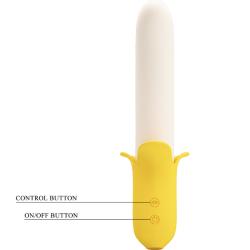 Pretty love - banana geek super power 7 vibraciones up&down silicona negro