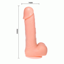 Baile - dong dildo realístico vibración y rotación 20 cm