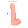 Dong dildo realistico vibracion y rotacion 20 cm - 8