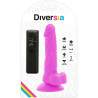 Diversia 18 cm lila, envase del producto con el mando