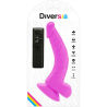 Diversia dildo flexible con vibracion 21.5 cm - lila - 6
