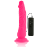 Diversia dildo flexible con vibracion 21 cm - rosa - 3