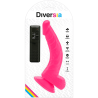 Diversia dildo flexible con vibracion 21.5 cm - rosa - 6