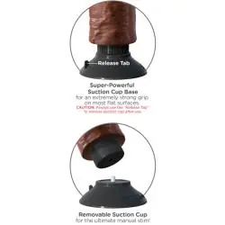 King cock - dildo vibrador marrón 20.32 cm