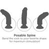 King Cock Vibrador Realista de 8", gráfico de la columna flexible