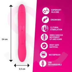 Moressa - warren impulsor oscilante y potente vibración premium silicona recargable