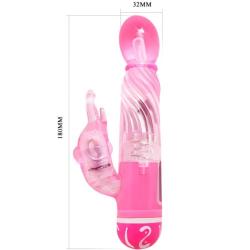 Baile - vibrador multivelocidad con estimulador lila