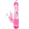 Baile vibrador multivelocidad con estimulador lila - 4