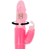 Cabeza giratoria del rabbit Ohmama rosa, de frente