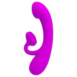 Pretty love - sincere vibrador y ondas estimuladoras de clítoris silicona morado