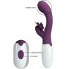 Pretty love - butterfly kiss vibrador rabbit & estimulador punto g morado - 11