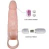 Brave man funda pene con rabbit vibrador 16.5 cm natural - 7