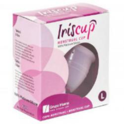 Iriscup copa mestrual rosa grande + bolsa esterilizadora gratis