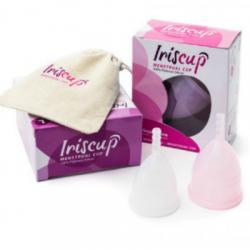 Iriscup copa mestrual rosa grande + bolsa esterilizadora gratis
