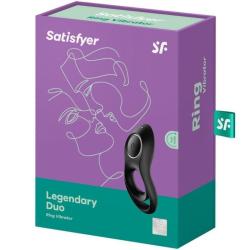 Satisfyer - legendary duo anillo vibrador negro