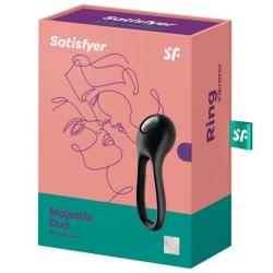 Satisfyer - majestic duo anillo vibrador negro