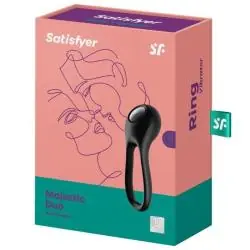 Satisfyer - majestic duo anillo vibrador negro