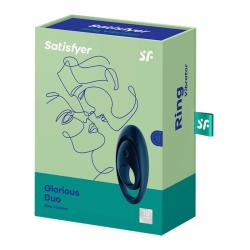 Satisfyer - glorious duo anillo vibrador azul