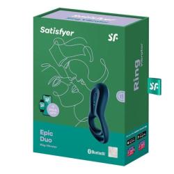 Satisfyer - epic duo anillo vibrador app azul