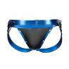 Jockstrap Cut4men Desire azul efecto cuero, la prenda sola por detrás
