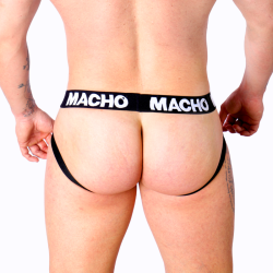 Macho - mx27gr jock cuero gris beige xl