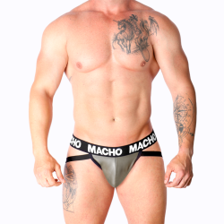 Macho mx27gr jock cuero gris beige - - 13