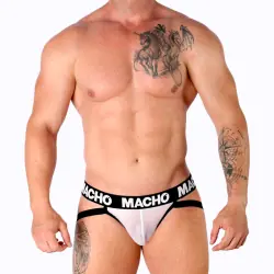 Macho - mx26x1 jock rejilla blanco s Macho - mx26x1 jock rejilla blanco s
