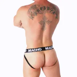 Macho - mx26x1 jock rejilla blanco s Macho - mx26x1 jock rejilla blanco s